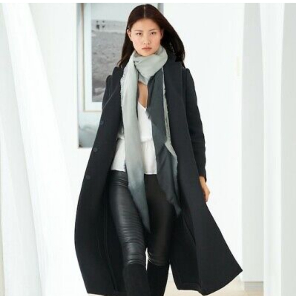 Cushnie Grey Horizon Scarf